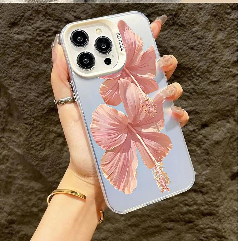Case Cover For Realme 16 15 14 Pro 12 11 Plus C75 C53 C55 C35 C15 C12 5 5S 5I 6I Pretty Flowers Matte Shell Laser IMD
