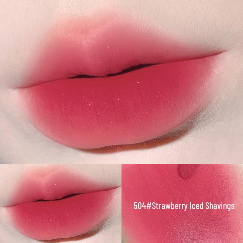 

Helen Liren Matte Velvet Lip Glaze: Moisturizing, Non-Fading, Non-Stick Cup, Milk Tea Shade