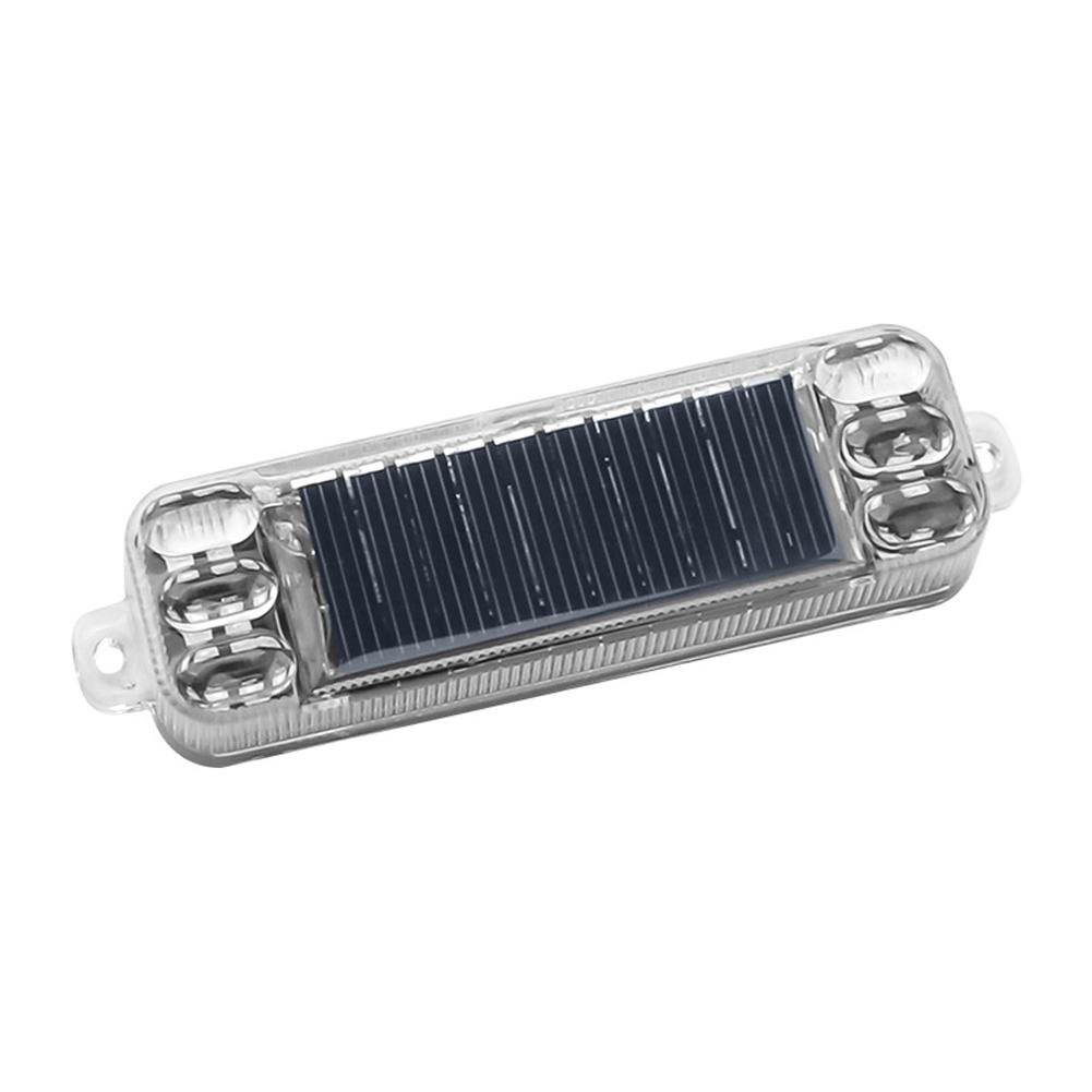Colorful Motorcycle Solar Power LED Warning Light Night Ride Flash Tail Light Rear Strobe Light for Electric Vehicle Bicycle