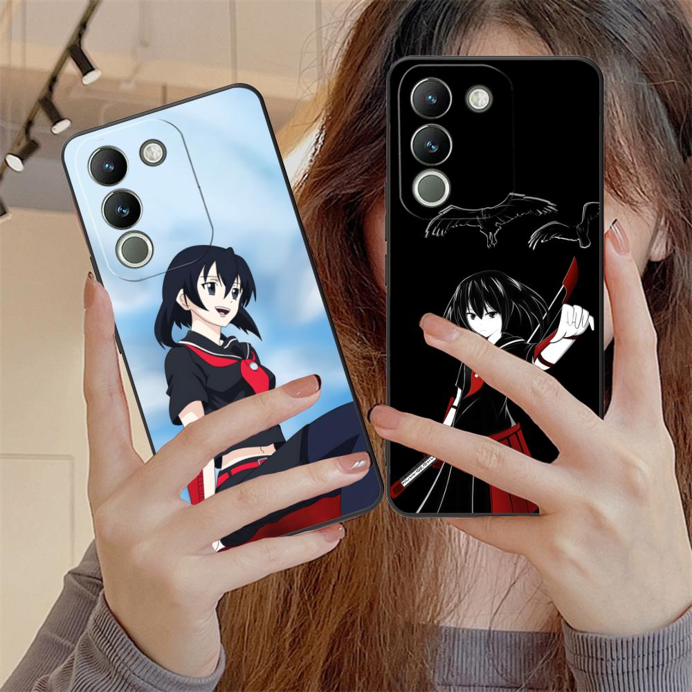 Akame Kurome Matte TPU Mobile Phone Case for VIVO Y77 76 75 74 73 72 58 56 55 51 50 38 36 Y19 Y18 Y03 Y01 5G Colorful Cover