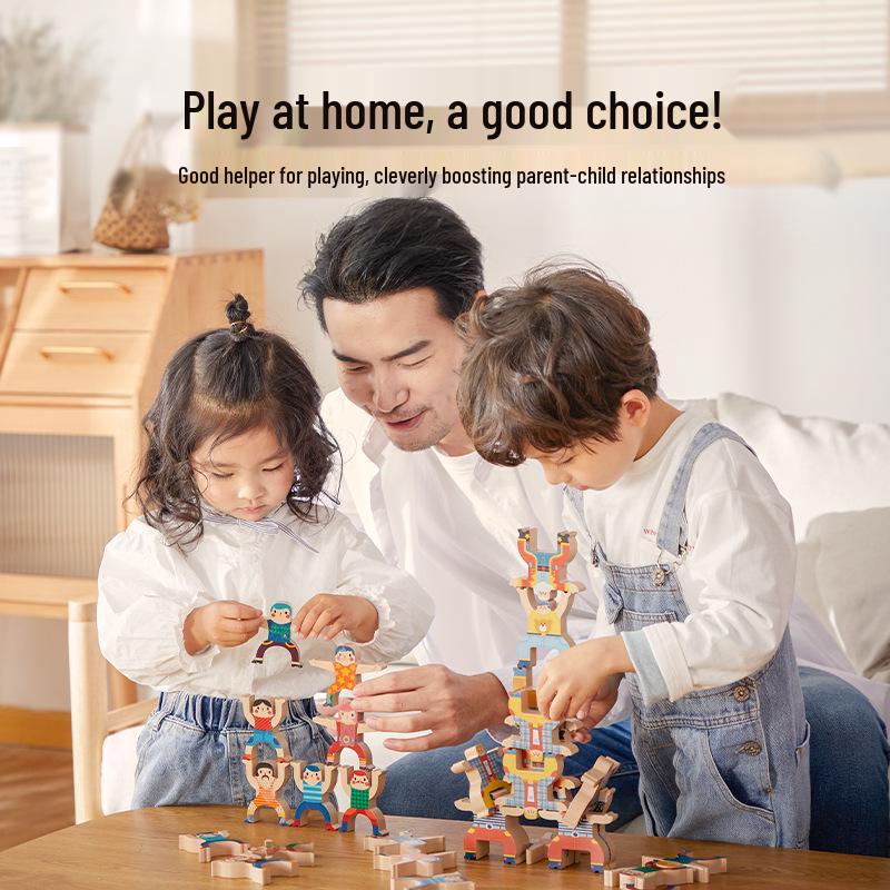 Milo Strongman Jenga Blocks: DIY Balance Game for Kids