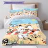 Moomins Bedding Quilt Set Quilt Cover Pillowcase Home Decoration Birthday Gift (1 * Duvet Cover + 2 * Pillowcase, Without Core)