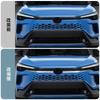 MEKOMEKO New Corolla Cross 10 Series ZVG13 ZVG16 Dedicated Front Grille Garnish Upper Cover Front Bumper Exterior Parts Accessories ABS Resin 2PCS