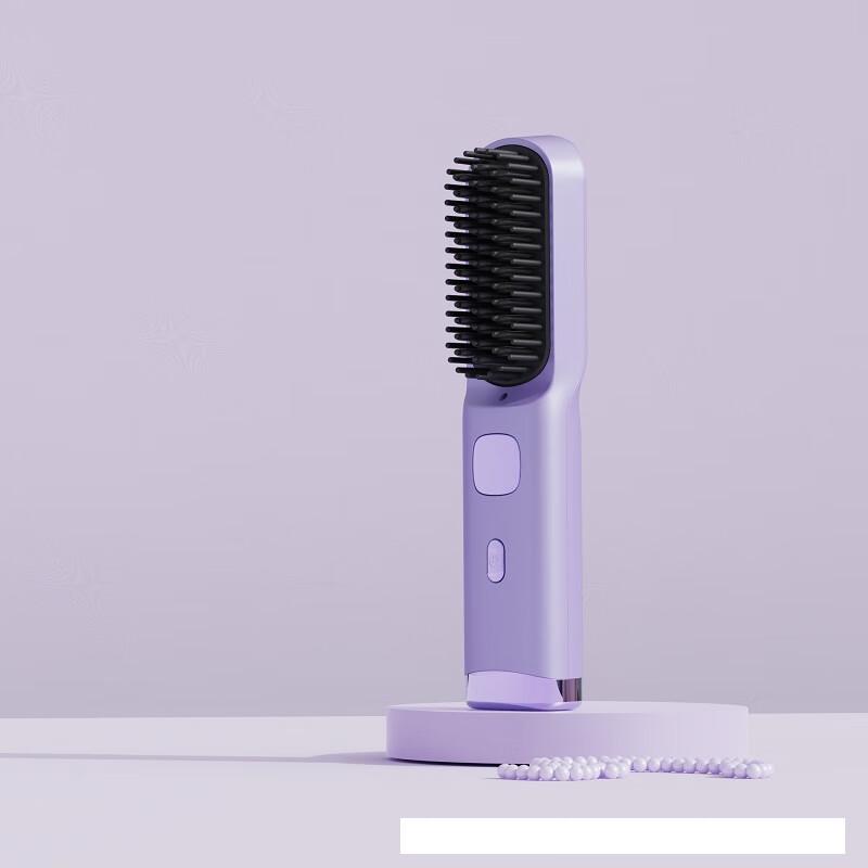 Beiduoyang Cordless 2-in-1 Hair Straightening & Curling Comb