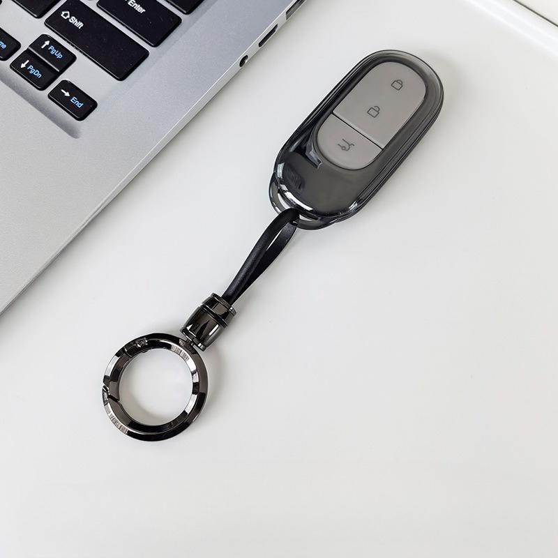 Transparent Car Key Fob Cover Tpu Protector Case For Leapmotor T03 S01 C11 C01  Keyless Entry Smart Bag Keychain