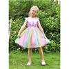 Unicorn for Girls Set with Headband and Necklace Premium Fabric 3-4 Years 110 cm Purple
