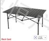 Adjustable Height Portable Folding Camping Table - Egg Roll Design