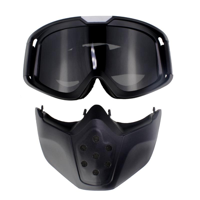 Goggles and Face Shield Motorcycle Off-road Goggles Retro Cycling Sports Windproof Goggles