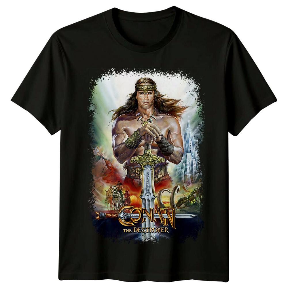 

Conan the Destroyer (1984) Movie Poster Inspired T-Shirt Retro Tee Unisex 3XL
