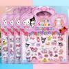 4pcs Sanrio Cartoon 3D Hello Kitty My Melody Cinnamoroll Gold Foil Sticker Reward Decoration Sticker Christmas Gift