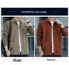 Romon Men's Fleece-Lined Corduroy Warm Shirt Jacket - Iron-Free Autumn/Winter Workwear