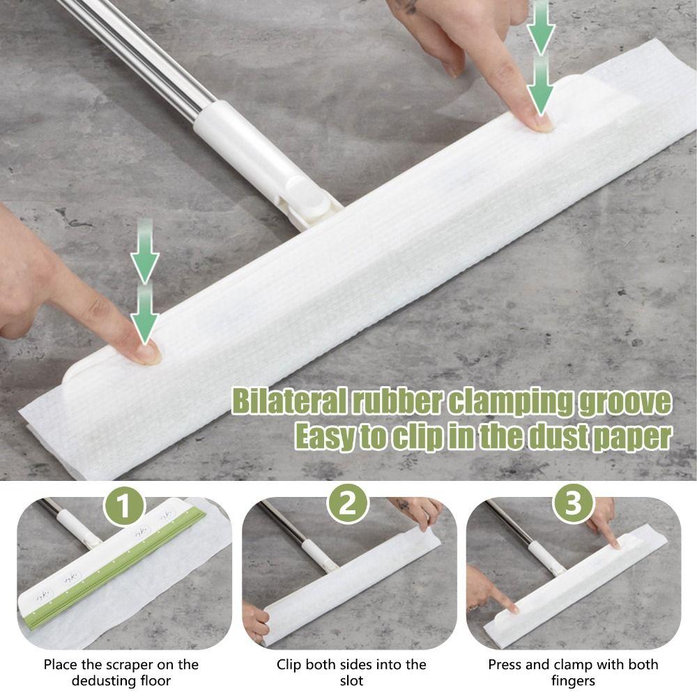 Rotatable Gap Dust Removal Sweeping Household Rubber Silicone Broom Mop Wiper Dust Squeegee