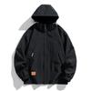 Autumn Jacket Men's Large Size Loose Casual Running Mountaineering Suit Windproof Waterproof Fleece Thickened Jacket