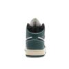 Air Jordan 1 Mid Oxidized Green Women Sneakers White Black Light-Dew FQ7818-100