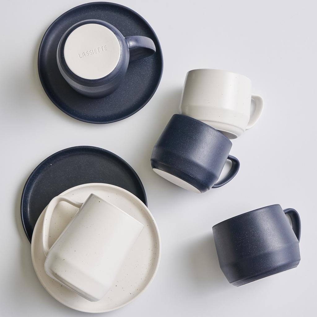 LASSIETTE ARI Ceramic Plate (Coaster) Tableware Dishwasher Oven Safe Blue / White