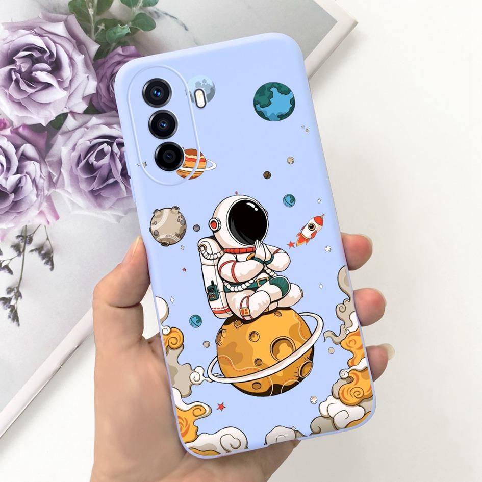 For Huawei Nova Y70 Plus Case Nova Y70 4G Phone Cover Cute Astronaut Cartoon Soft Silicone Funda For Huawei Nova Y70Plus Capinha