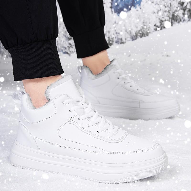 Barbati Negri Sport Skateboard Pantofi Pantofi Studenti Hip-hop Pantofi albi Pantofi inalti de baschet Plus Size