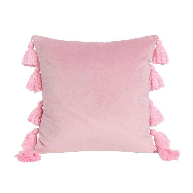Bohemian Elegance Velvets Cushions Cover with Soft Tassels for Sofa and Bedroom Enhancement