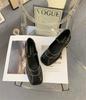 Square head thick heel Mary Jane single shoes women's shoes 2025 spring new versatile college style small leather shoes women