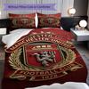Biancheria da letto Manchester Glory (1 * copripiumino + 2 * federa, senza nucleo) Regalo di Natale e compleanno 2D Piatto Morbido e confortevole