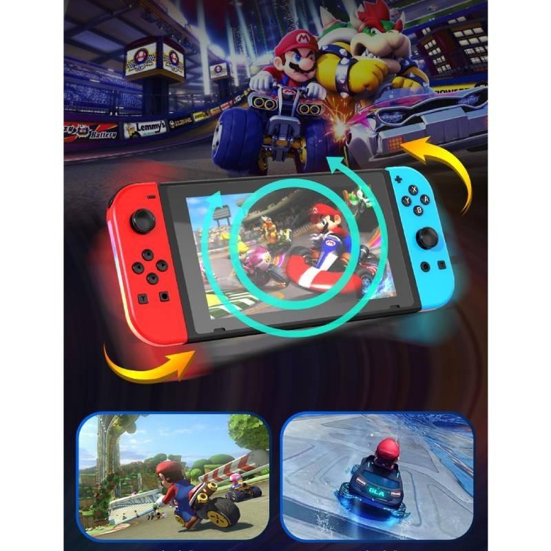 Colorful Rgb Light Switch Joycon Controller With Vibrant Vibration And Motion Sensitivity