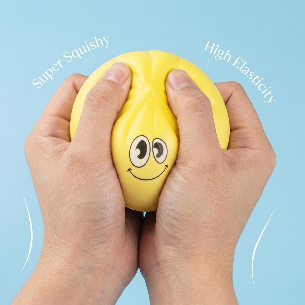 Cartoon Dumplings A Stress-relieving Pinching Device