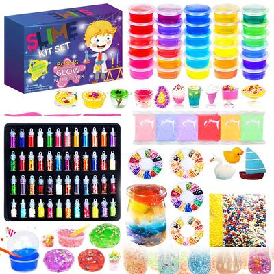 La Gacela Slime Clay Set with Clay and Fruit Crafting Stress DIY Toy for Elementary School Boys and Gift Kit, 36-Piece Ultra-Lightweight Slices,