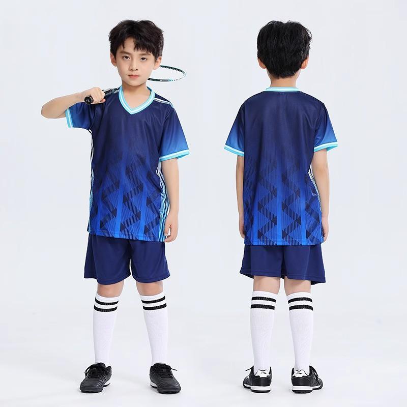Kids Sports Set Breathable Quick-Dry T-Shirt Shorts Badminton Tennis Jump Rope School Training Unisex