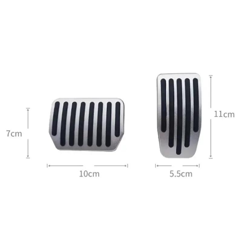 For Tesla Model 3 Y Foot Pedals Cover Accesories Aluminum Alloy Accelerator Gas Fuel Brake Rest Pads Mat