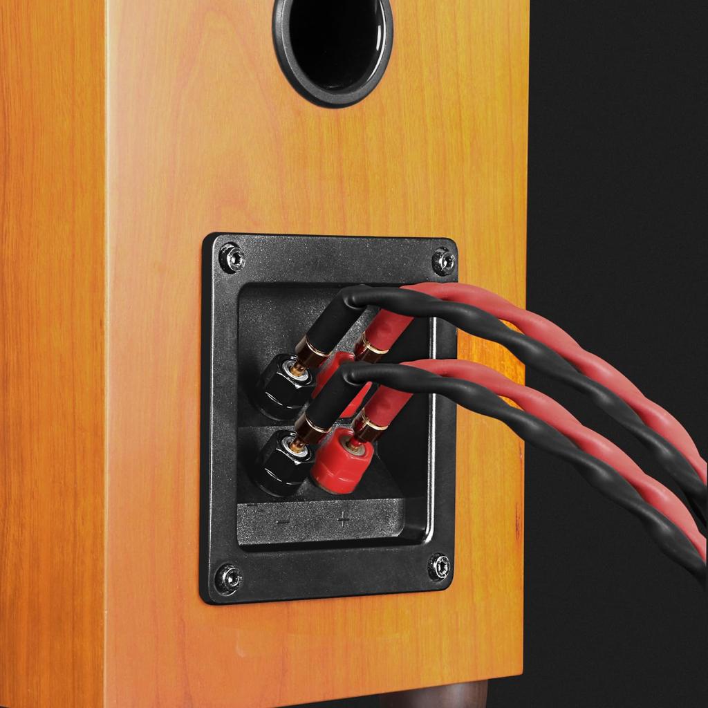 Speaker Cable Banana Plugs 4 Banana 1 Pair Set 12 Banana k4B-2B Bi-Wire (2 - Plugs), (Total Plugs), k4B-2B (2.5m (2.5m))