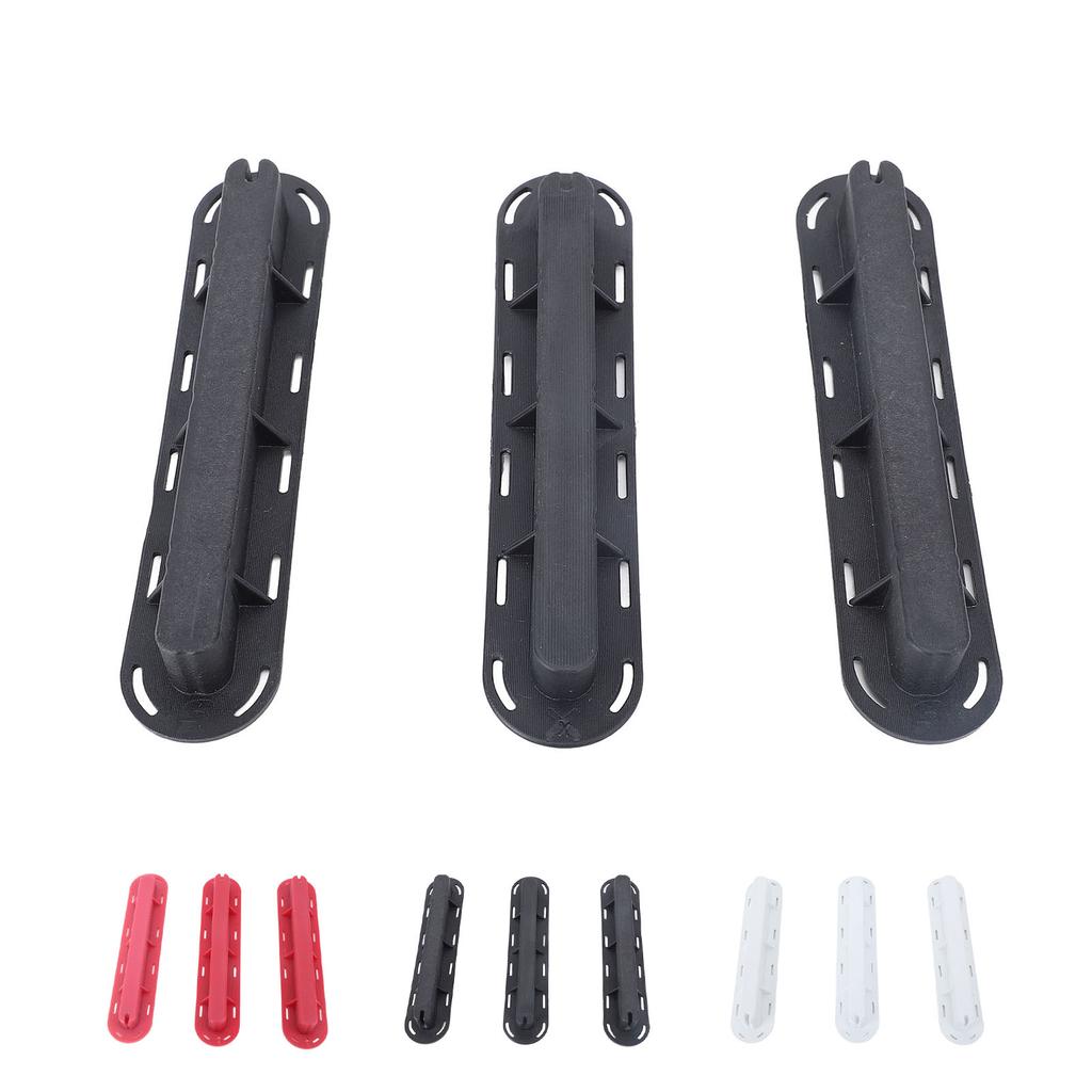 3PCS Finnenbox Set PVC Surfbrett Surf Finnen Stecker Set mit Schrauben Schlüssel für Paddle Board Finnenersatz
