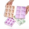 Silicone Ice Cube Tray Removable Lid 6/9 Grids Ice Cube Mold BPA-Free Flexible Chocolate Mold for Cocktail Whiskey