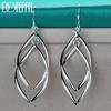 925 Sterling Silver Wedding Pendant Piercing Earrings Fashionable Jewelry