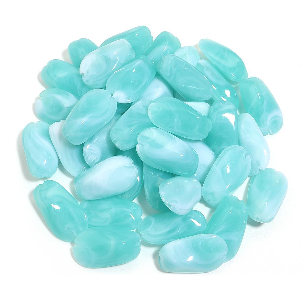 30pcs/lot Dual Color Irregular Beads Cloud Colored Acrylic Beads Loose Spacer Bead For DIY Charms Bracelet Earrings Accessories