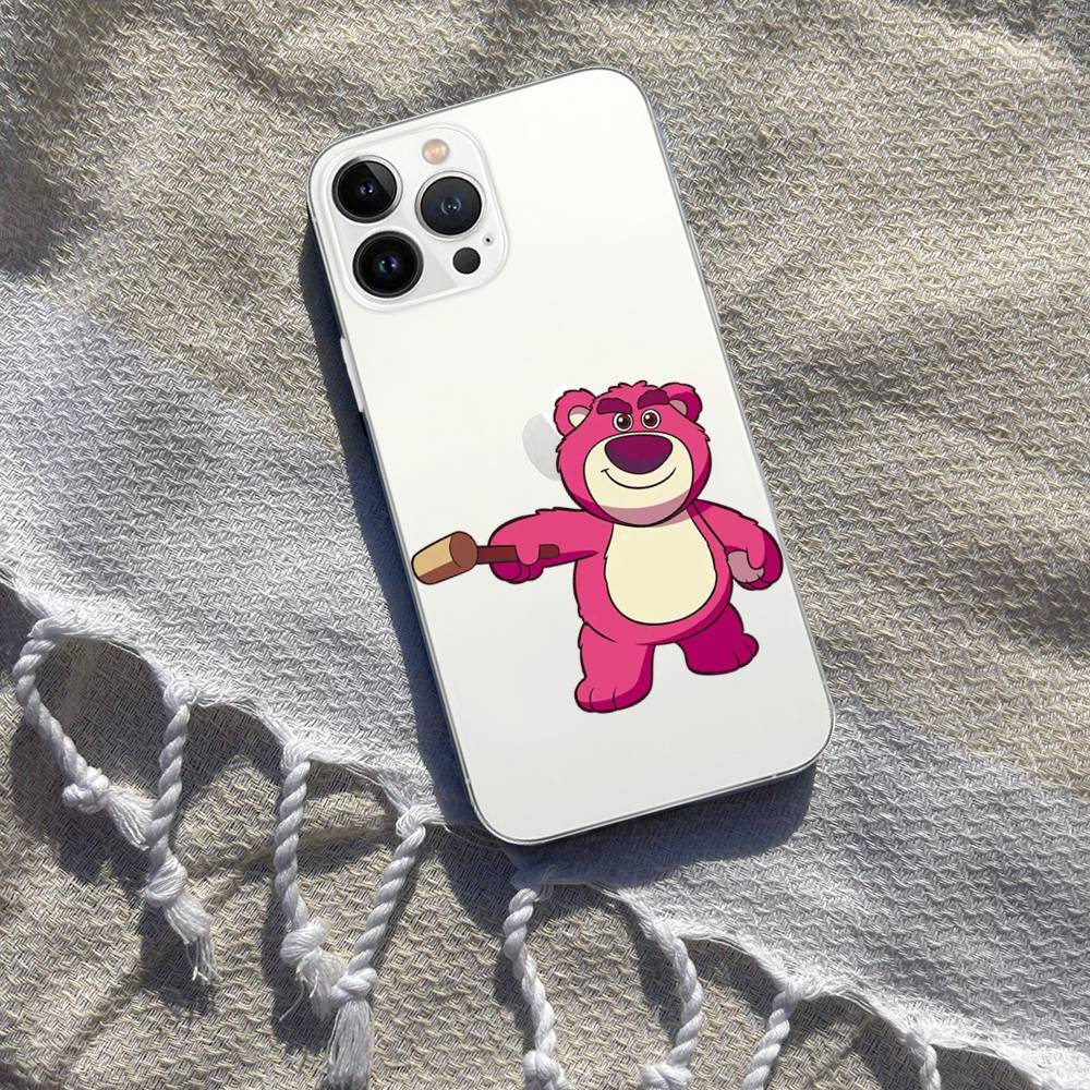 Cute L-Lotso Phone Case For IPhone 17/16/15/11/13/14 Pro Max Plus/X/Xr/Xs Max/12mini Air Transparent Clear