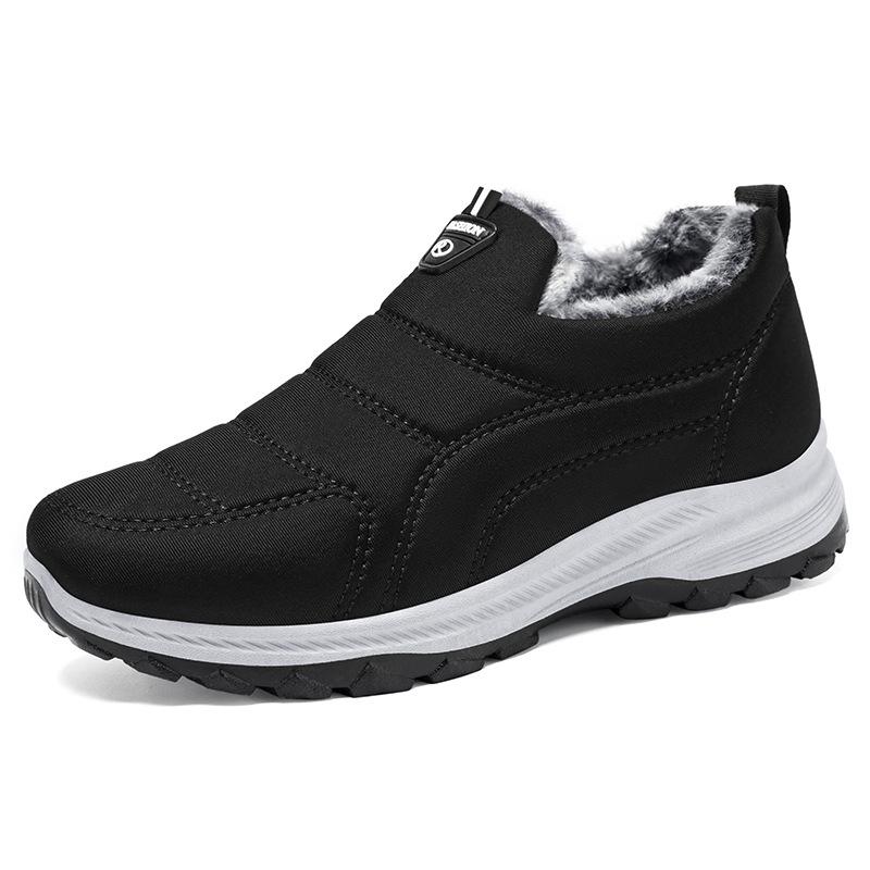 Shoes women's shoes winter cotton boots new velvet thickened one-pedal snow boots warm waterproof cotton shoes 2025