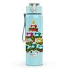 1PC Simple Christmas Tree Print 750ml Color Plastic Sports Water Bottle Leakproof Flip Straw Lid Suitable for Sports Office Home Use