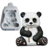 Bamboo Panda Silicone Mold Fondant Cakes Decoration Mould Chocolate Baking Tools