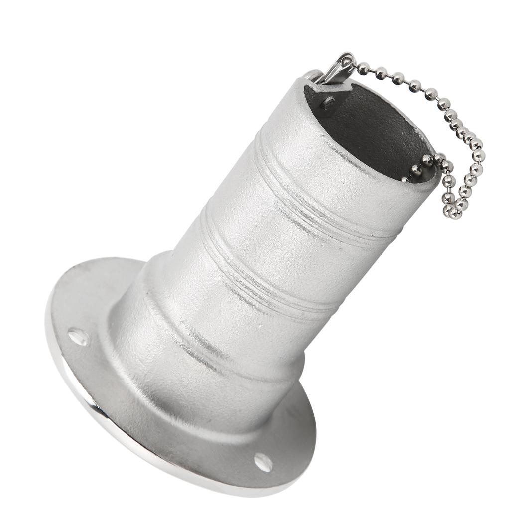 Stainless Steel Deck Funnel Water Oil Inlet Fill Filler Port Boat Gas Fuel   Cover Part