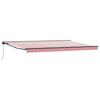 Retractable Awning Frame Red and White 500 X 300 Cm