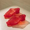 Women's Summer Crystal Wedge Slippers - Non-slip, Odor-proof, Thick Sole Transparent Sandals for Outdoor Wear