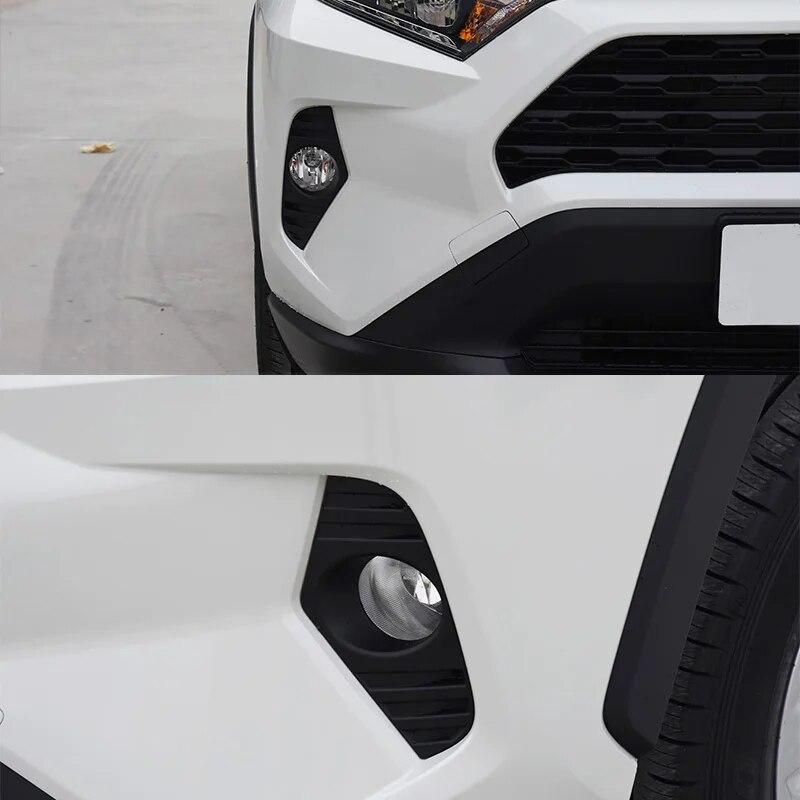 1 Set Front Bumper Fog Light Lamp Assembly Frame Cover Wire Switch Kit Foglight Foglamp Halogen Bulb For Toyota RAV4