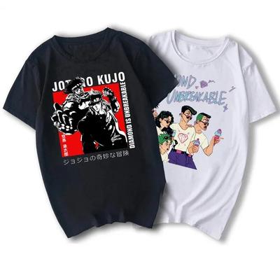 Hot Jojo Bizarre Adventure Anime Tshirt Men Cool Print Harajuku Japan Manga Streetwear Unisex T-shirt Camisetas Fshion Tee Top