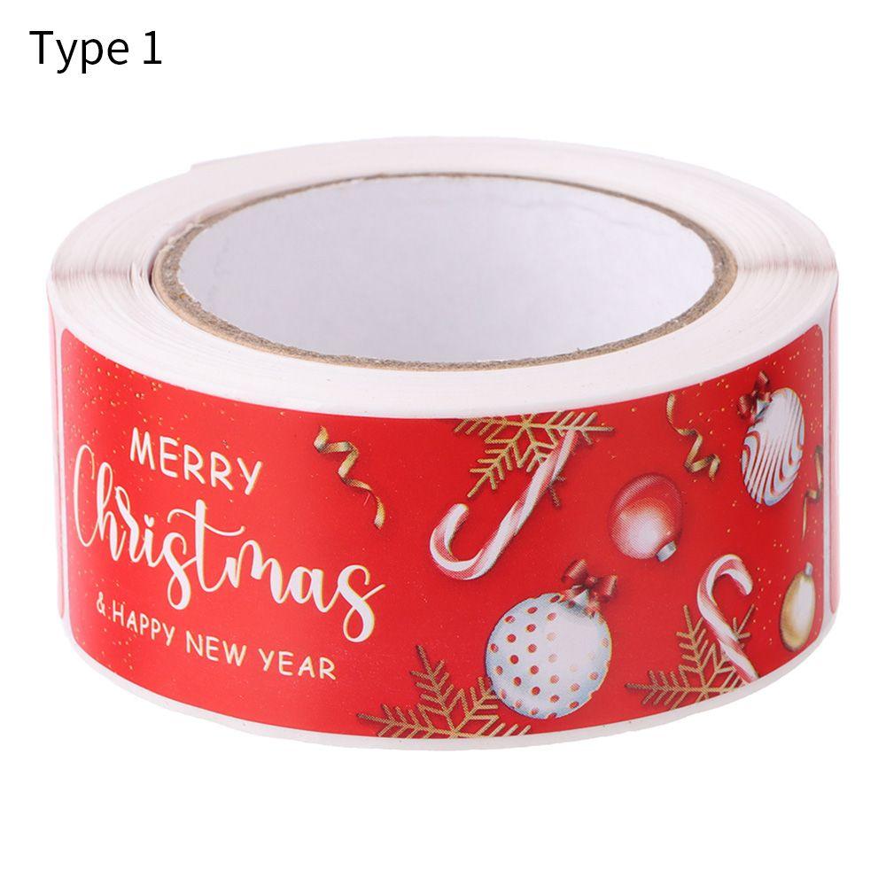 Santa Claus Snowman Package Seal Stickers Gifts Wrapping Decals Merry Christmas Decoration Label
