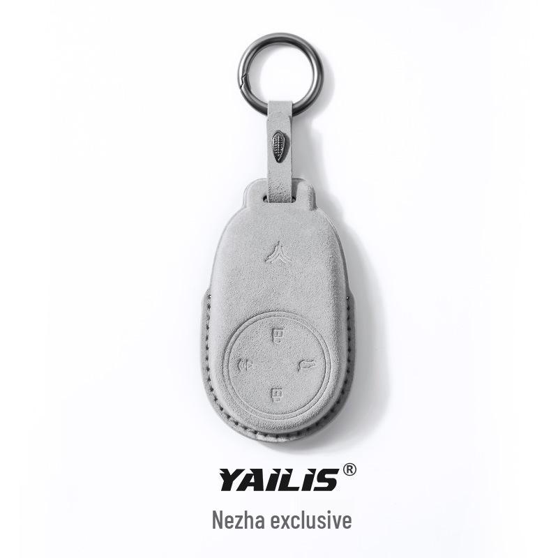 Nezha GT Suede Key Case: Remote Protection Bag with Interior Modification for Nezha AYA