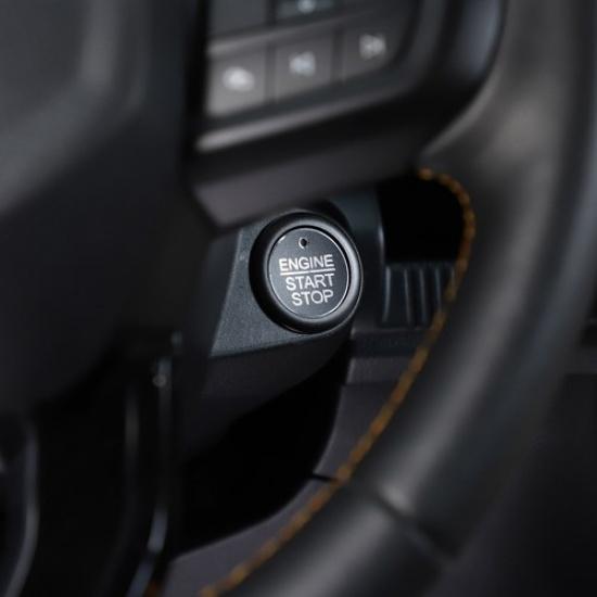 Black Engine Start Stop Button Cover Switch Trim for Ford Ranger +