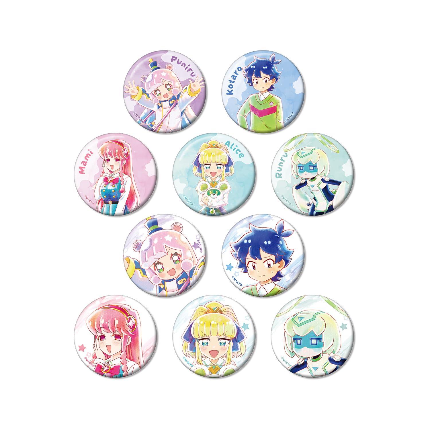 

TV Anime is a Cute Trading Ani Art aqua label Can Badge Box of 10 Puniru Slime