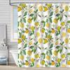 Bathroom Waterproof Curtain Digital Printing Plant Fruit Shower Curtain Free Punching Toilet Partition Curtain Shower Cloth