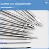 Quanhe Stainless Steel Tri-Edged Bloodletting Needles for TCM, Acupuncture, and Cupping - Small & Large Sizes
