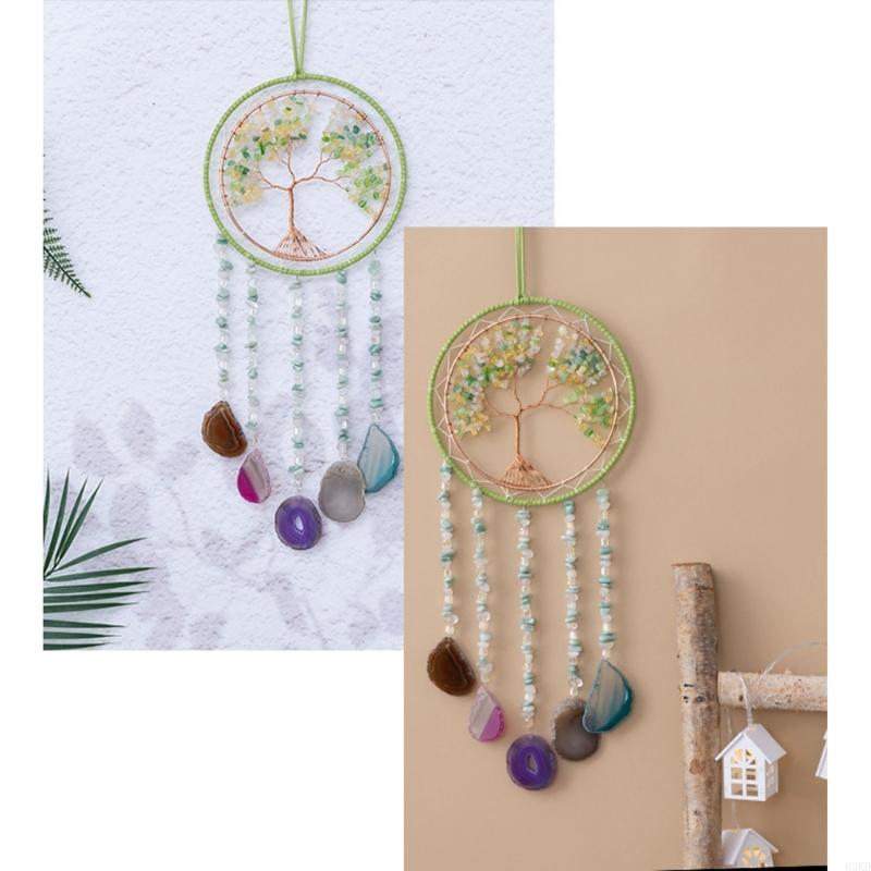 62KD Handmade Crystal Stones Hanging Ornament Quality Multicolored Stone